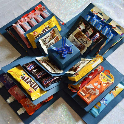 Explosion Box Diy Explosion Surprise Gift Box Assembled Handmade Snack Box For Birthday Gift Anniversary Valentines Day Wedding - petguardiansupplies