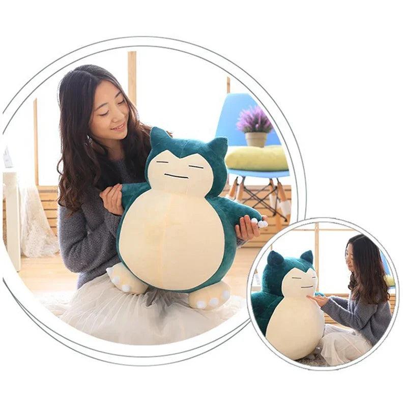 30/50cm Pokemon Snorlax Plush Toys Cartoon Japan Anime Monster Elf Plush Doll Soft Stuffed Animal Doll Birthday Gift For Girls - petguardiansupplies