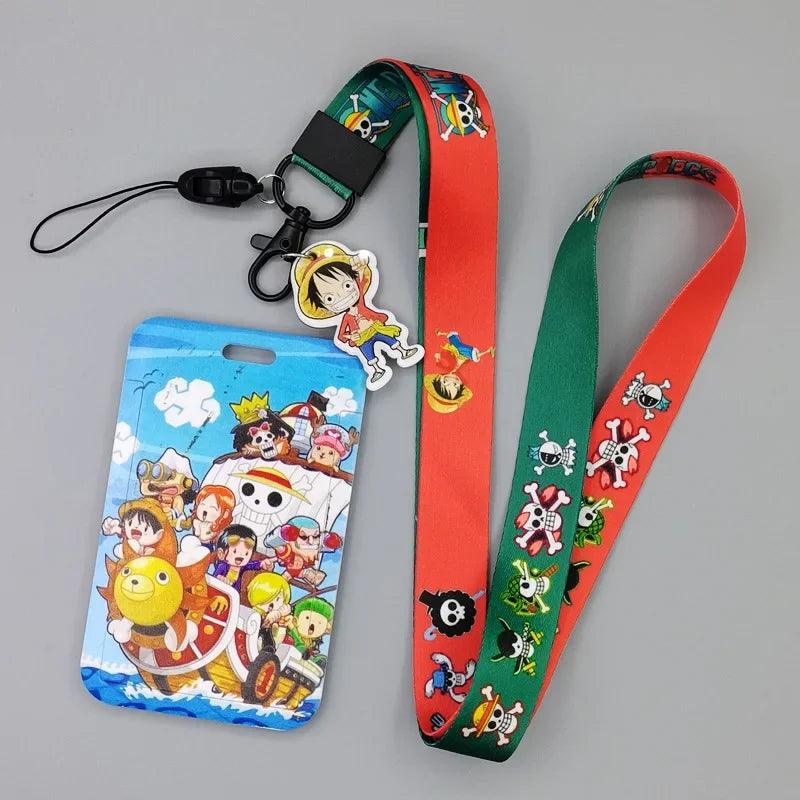 ONE PIECE Id Card Holders Boa·Hancock Card Wallets Luffy HD Printing Credential Holder Nami ABS Campus Long Rope Badge Holder - petguardiansupplies