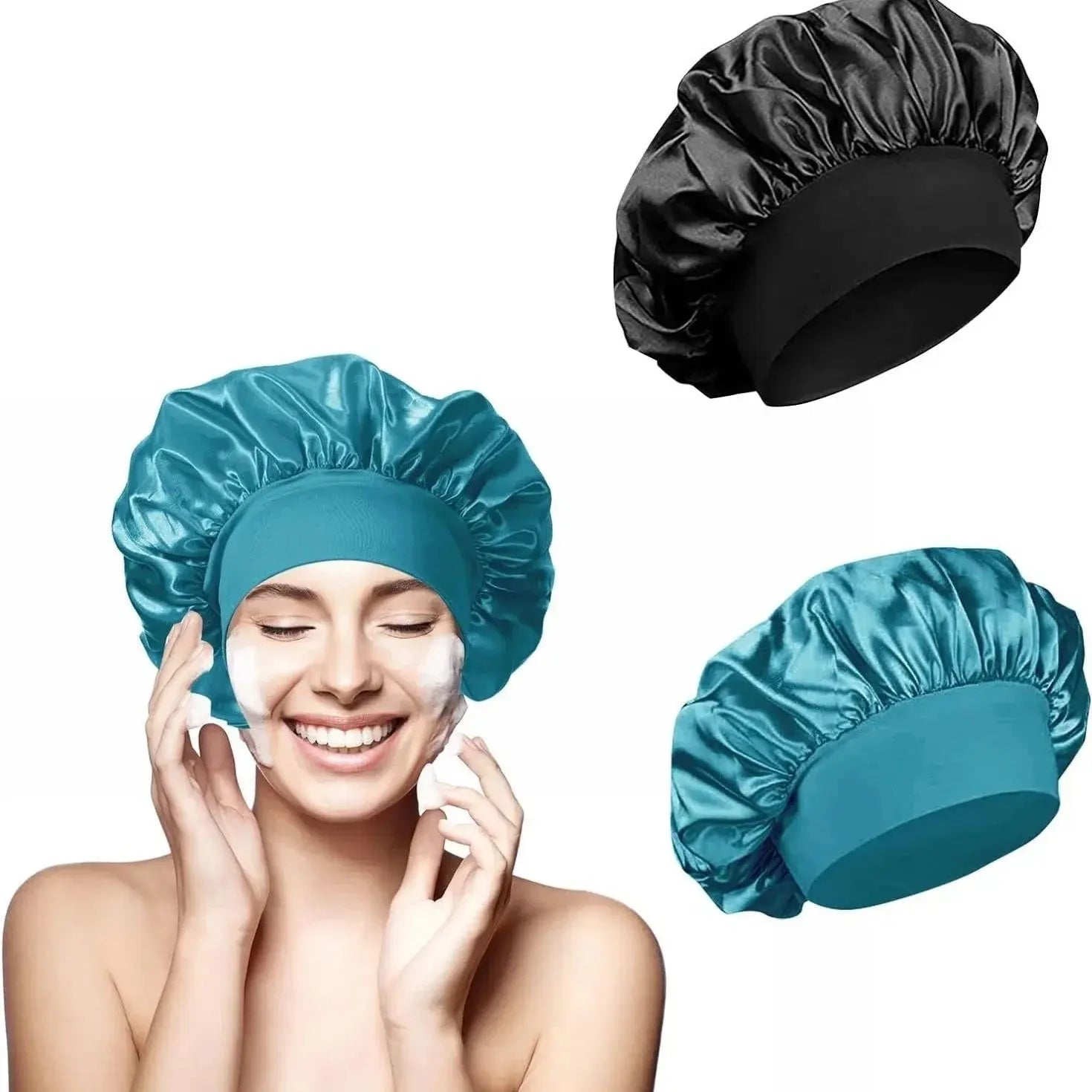 Satin Sleep Cap for Women-2