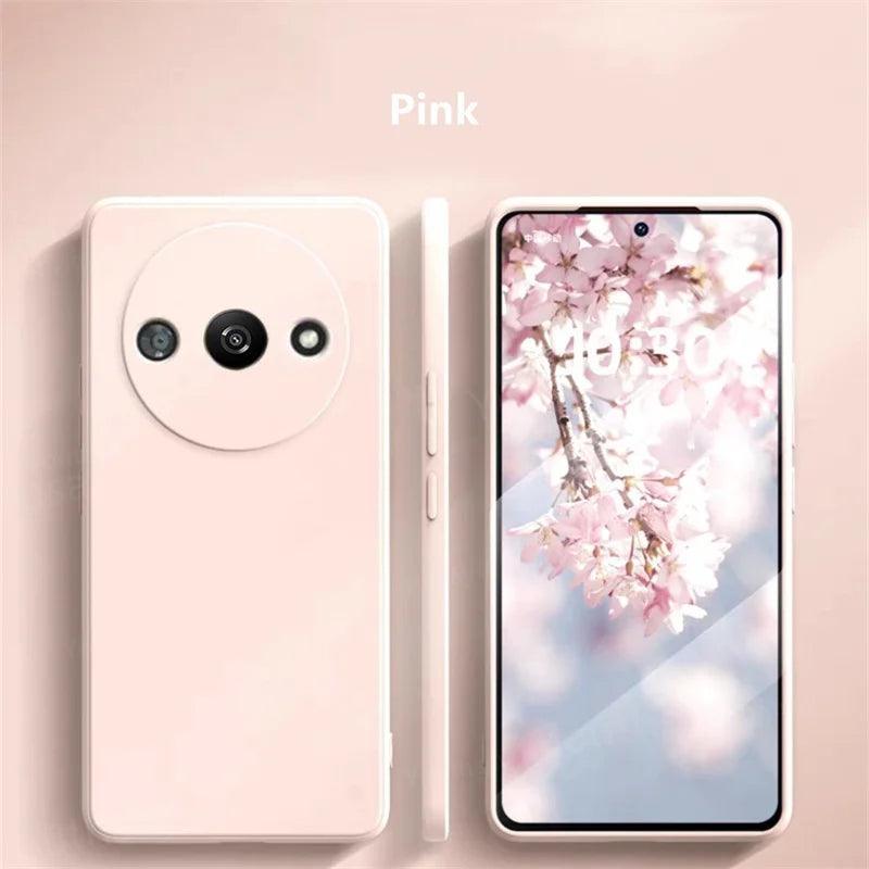 For Redmi A3 Case Cover For Xiaomi Redmi A3 Funda Coque Soft Original Liquid Silicone Protective Phone Case Redmi A3 - petguardiansupplies