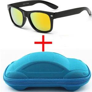 Cool 6-15 Years Kids Sunglasses Sun Glasses for Children Boys Girls Fashion Eyewares Coating Lens UV 400 Protection With Case - petguardiansupplies