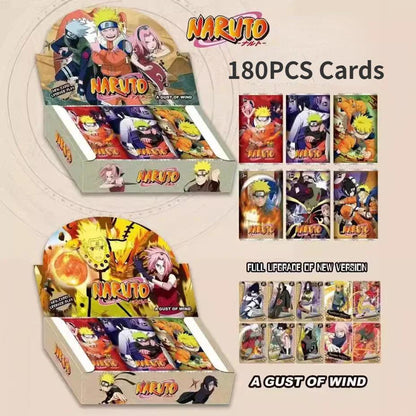 New 180PCS Dragon Ball Anime Cards ONE PIECE English Non-repetition Flashcards Demon Slayer Table Game Deck Box NARUTO Kids Toys - petguardiansupplies