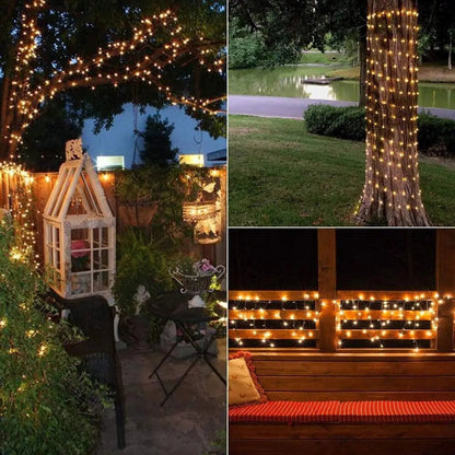 LED Solar String Lights Waterproof 10/12M Fairy Outdoor Garden Lamps - petguardiansupplies