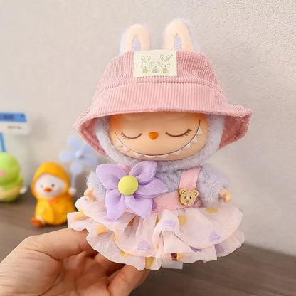 Labbubu Mini Doll Clothes Outfit Soft Knitted Sweater Suit Toy Gifts - petguardiansupplies