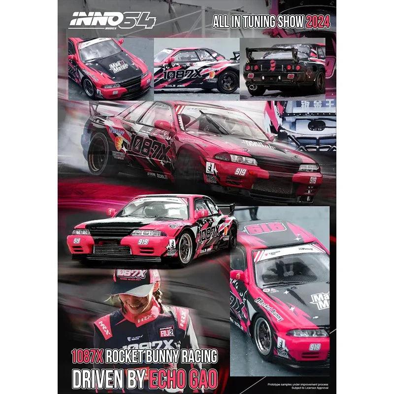 INNO In Stock 1:64 LBWK GTR R35 Carbon Rocket Bunny R32 ECHO GAO All In Tunning 2024 Diecast Diorama Car Model - petguardiansupplies