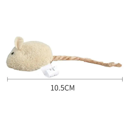 1pc Colorful Plush Mouse Scratch-resistant Catnip Play Chase Exercise Toys Pet Supplies For Indoor Cat - petguardiansupplies