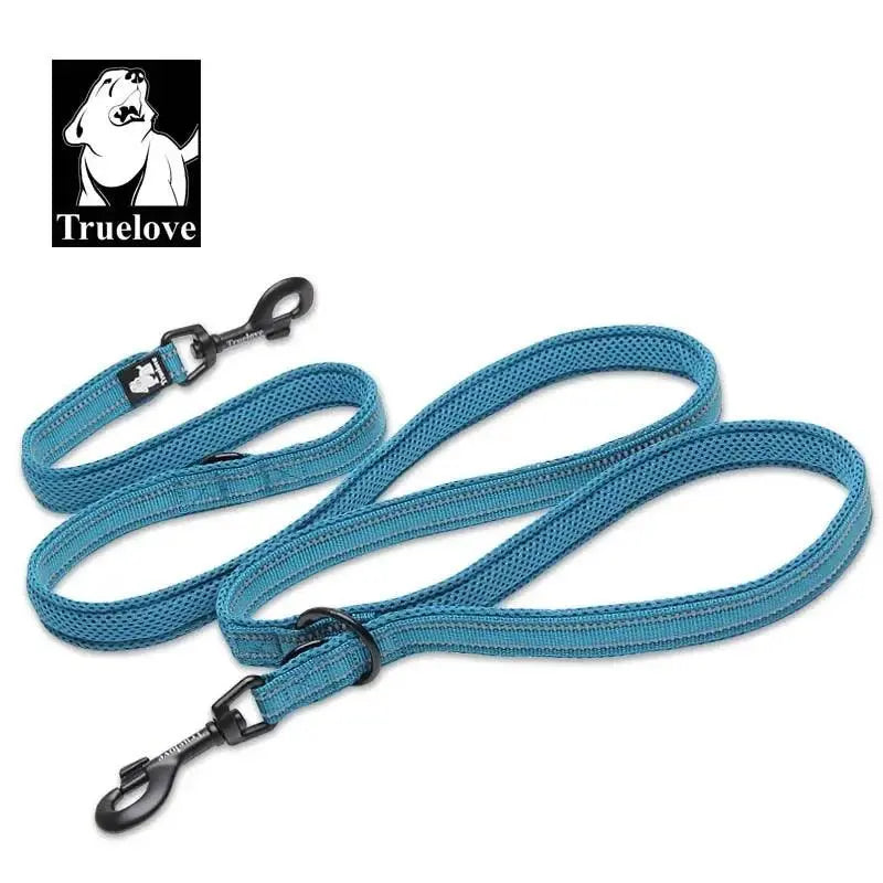 Truelove 7 In 1 Multi-Function Adjustable Dog Lead Hand Free Pet Training Leash Reflective Multi-Purpose Dog Leash Walk 2 Dogs - petguardiansupplies