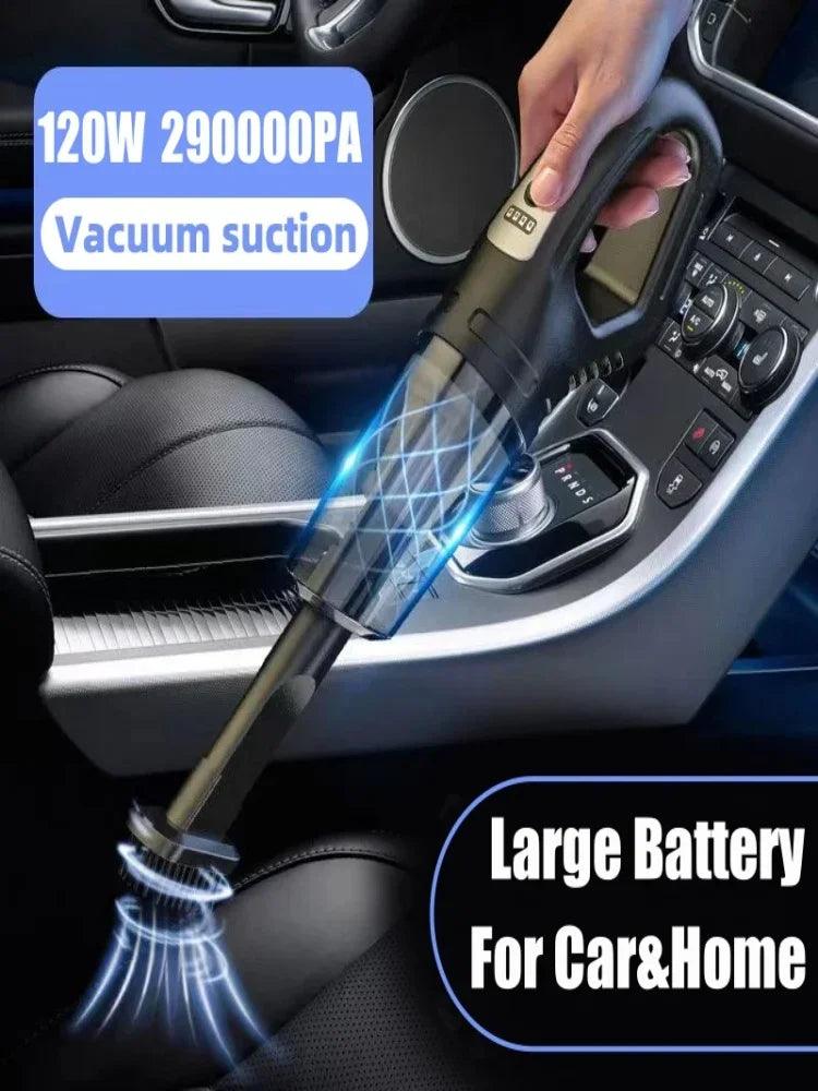 Wireless Vacuum Cleaner Powerful Suction Rechargeable Handheld Vacuum Cleaner Quick Charge for Car Home Pet Hair - petguardiansupplies