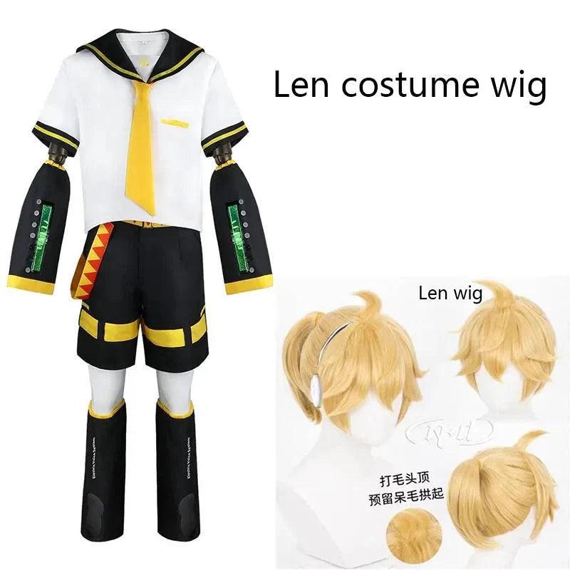 Anime Rin Len Cosplay Costume Len Rin Cosplay Len Costume Kagamine JK Uniform for Halloween Comic Con Outfits - petguardiansupplies