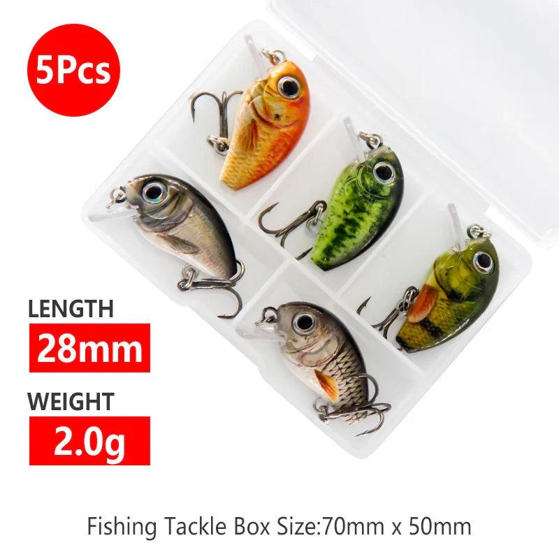 Banshee 28mm 2g Mini Crankbaits Fishing sinking Wobbler For Pike/Trolling Rattling Baits Set Perch Fishing Lure Artificial Hard - petguardiansupplies