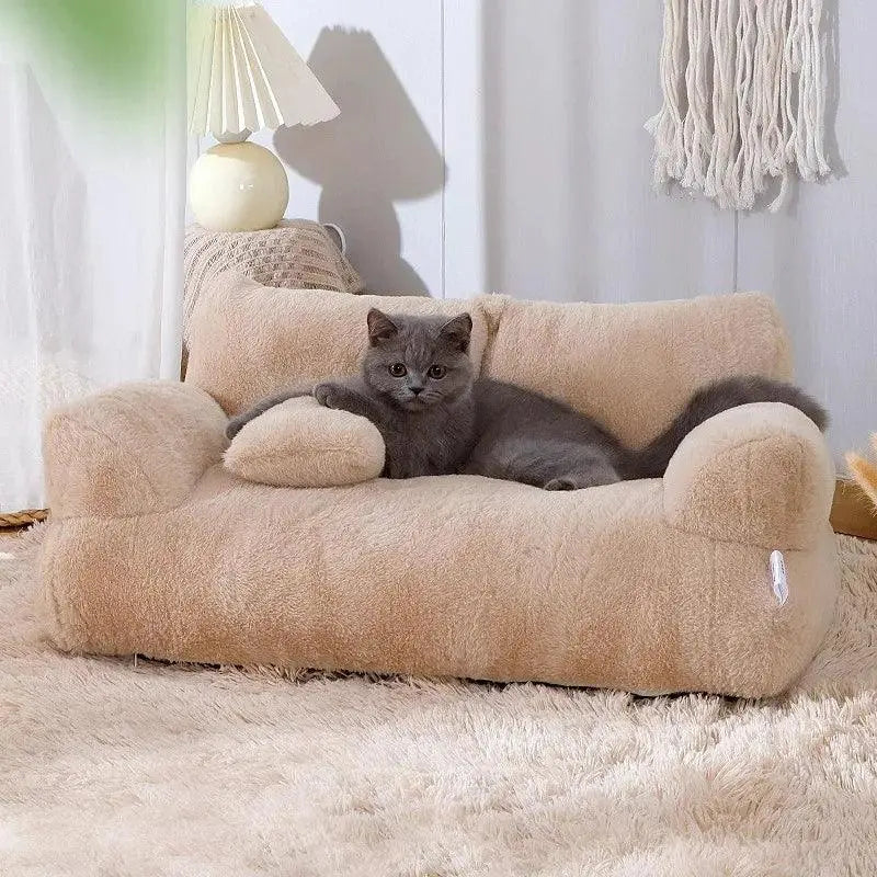 Luxury Cat Bed Sofa Winter Warm Cat Nest Pet Bed for Small Medium Dogs Cats Comfortable Plush Puppy Bed Pet Supplies - petguardiansupplies