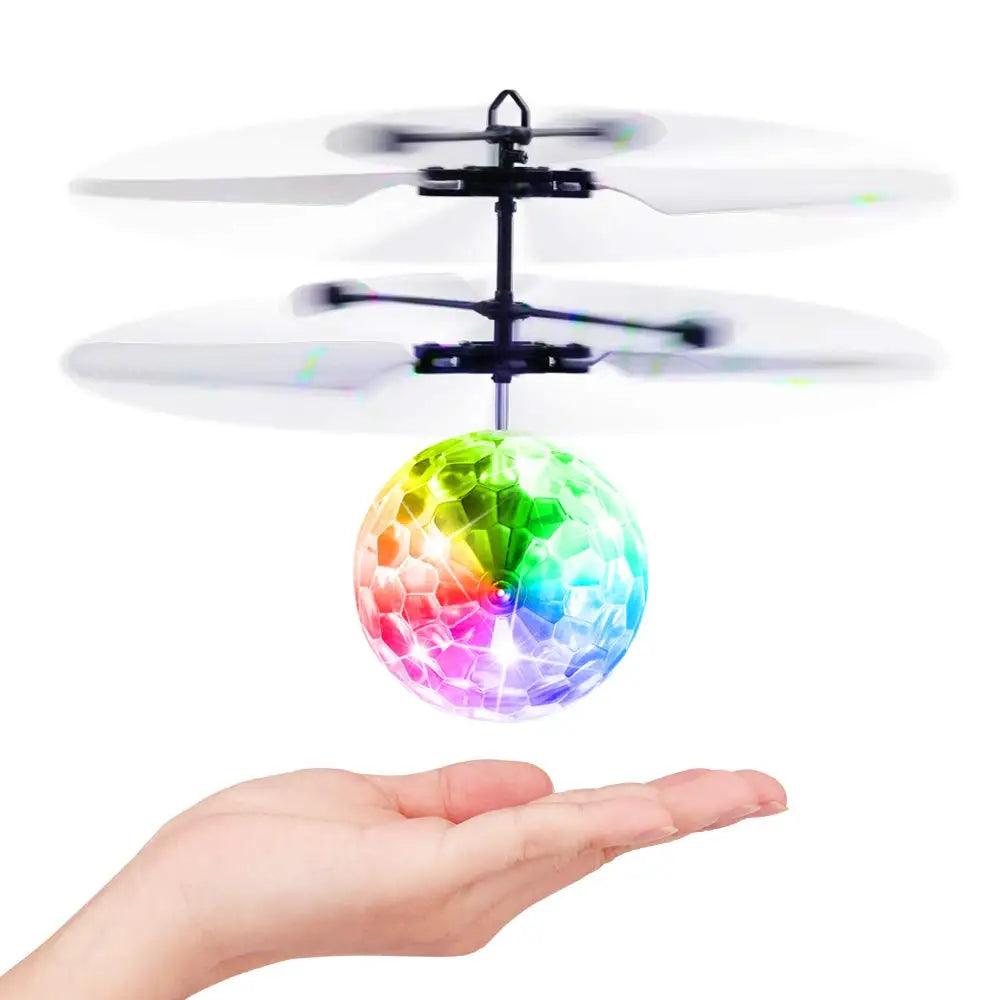 Led Light Suspension Crystal Ball Infrared Induction RC Gesture Control Colorful Glowing Toys Unique Gift for Kids JM888 - petguardiansupplies