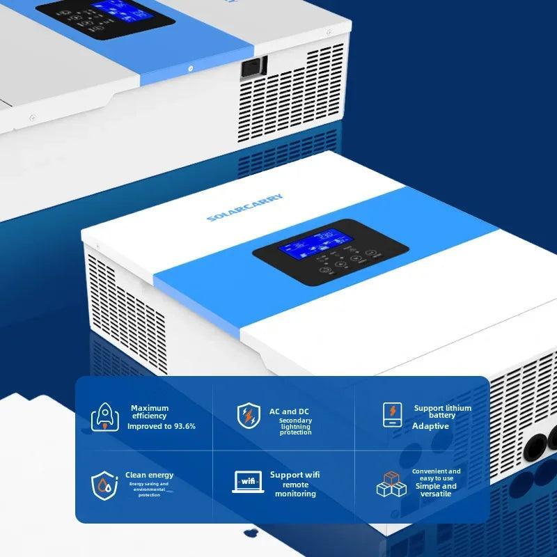 Pure Sine Wave Off-grid Inverter 5.5kW Home Solar Inverter 48v Hybrid Manufacturer Off-grid Renewable Energy System - petguardiansupplies