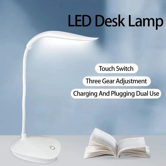 LED Reading Desk Lamp Portable Desk Lamp USB Charging Table Light Touch Dimming Learn Eye Protection Light Room Office Lighting - petguardiansupplies