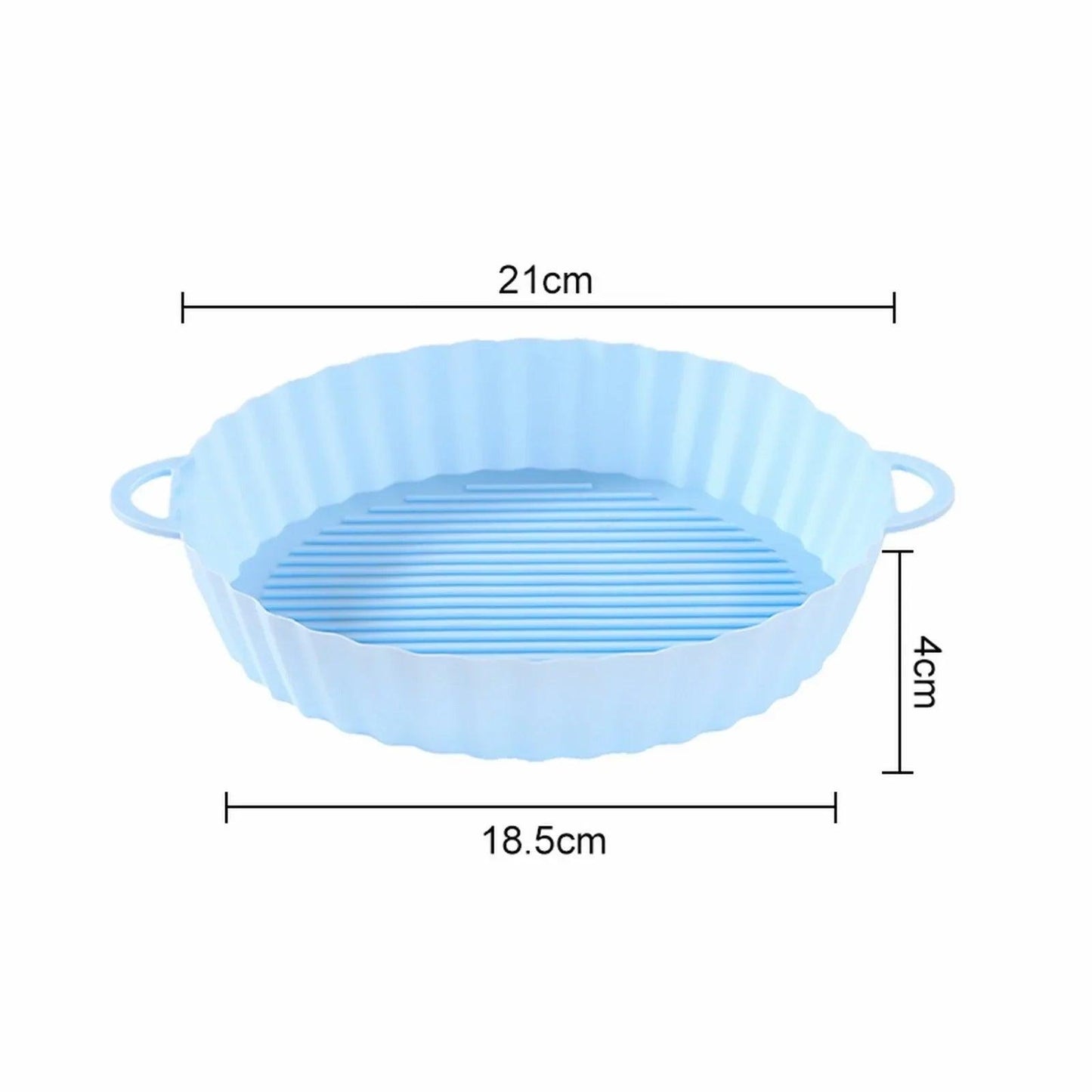 Air Fryer Tray Silicone Mold For Tefal Ey901840 Air Fryer Liner Basket Reusable Oven Baking Tray Non-Stick Pizza Grill Pan - petguardiansupplies