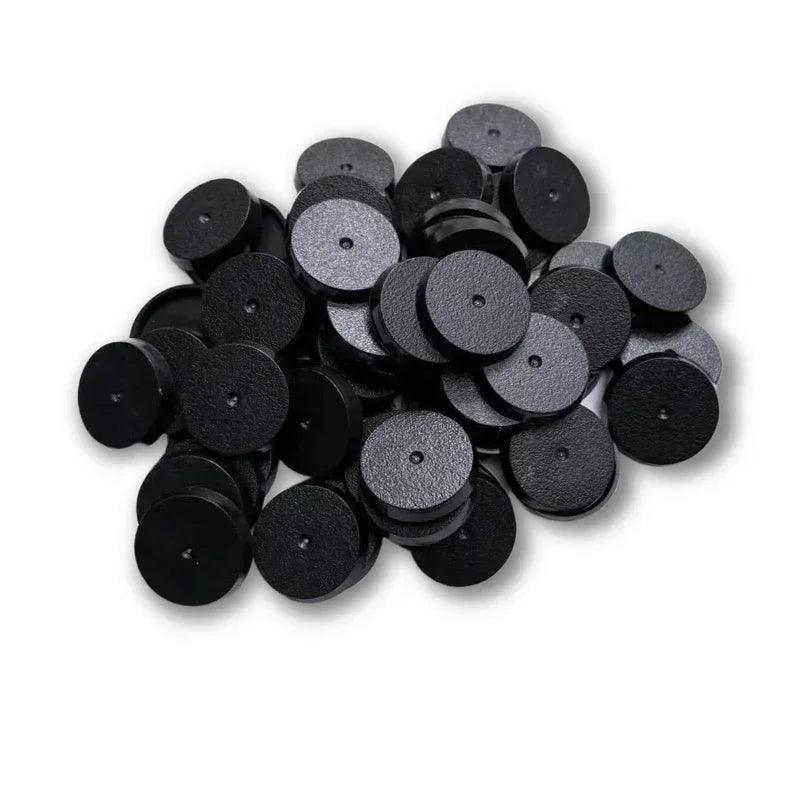 25mm Round Plastic Bases for Gaming Miniatures and Table Games - petguardiansupplies