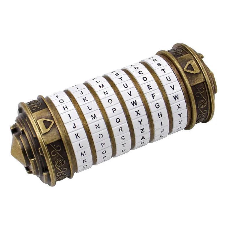 Novelty Cryptex Da Vinci Code Lock With Hidden Compartment Valentine's Day Interesting Romantic Birthday Gifts for Her - petguardiansupplies