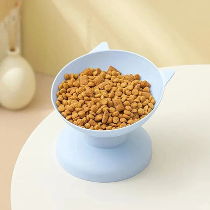 Cat pet feeding and drinking bowl, dog bowl, cat bowl, high footed slanted mouth bowl, pet supplies - petguardiansupplies