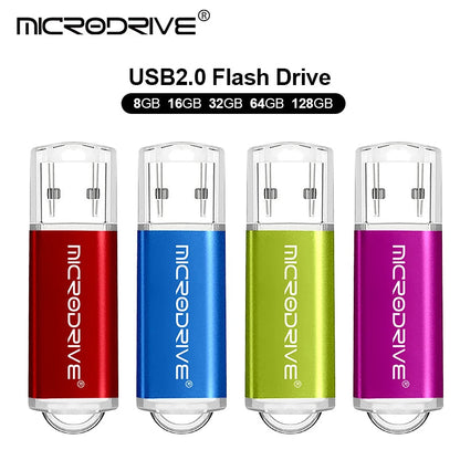 USB Flash Drive 128GB 64GB 32GB 16GB 8GB USB 2.0 Pen Drive Flash Memory Card U Stick High Speed Memoria Usb Pendrive - petguardiansupplies