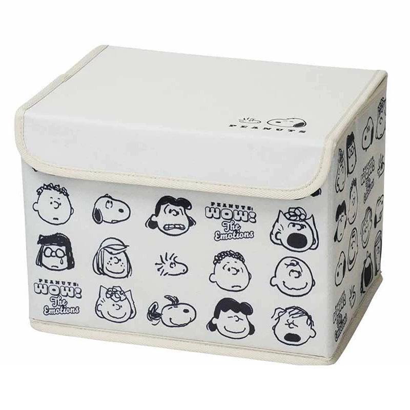 Kawaii Snoopy Charlie Desktop Storage Box Cosmetic Fabric Storage Small Basket Large Capacity Portable Foldable Girls Toys Gift - petguardiansupplies