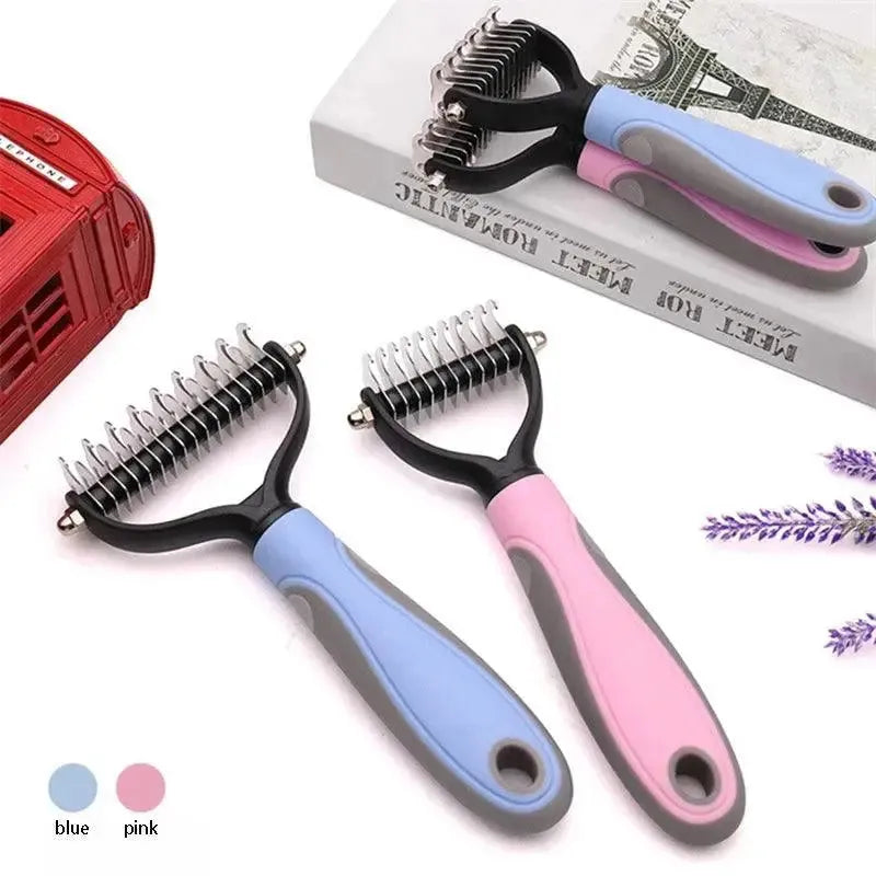 The Best Pet Grooming Brush Dog Brush Double-Sided Hair Removal Comb And Hair Removal Tool Used To Remove Mats And Tangles - petguardiansupplies