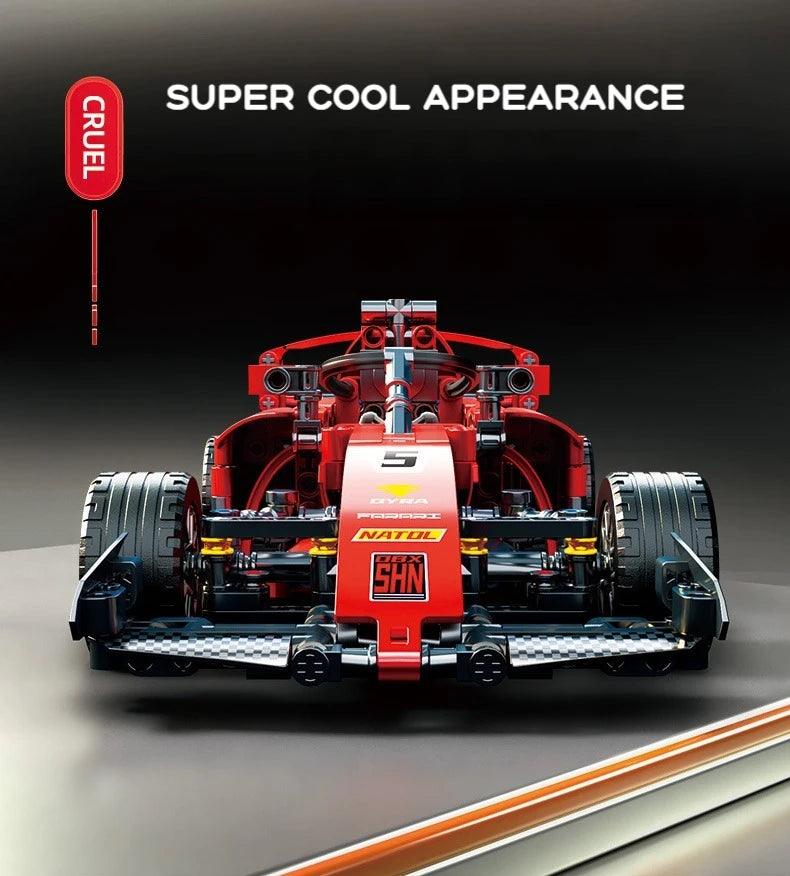 ToylinX F1 RC Race Cars Building Sets MOC Remote Control Car Building Blocks Car Cool Collectible Model Car Kits Building Toys - petguardiansupplies