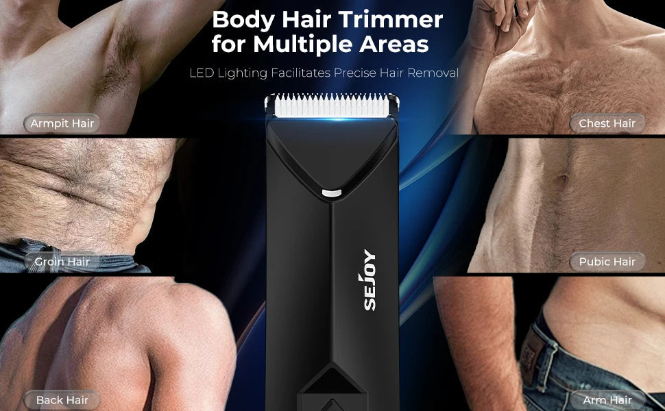 Rechargeable Electric Hair Clipper - Men's Facial Beard Body Grooming Kit - petguardiansupplies