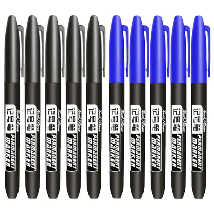 Permanent Marker Pen Drawing Markers Black Blue Red Waterproof Ink Sketch Pens Stationery Art School Supplies For Glass Metal - petguardiansupplies