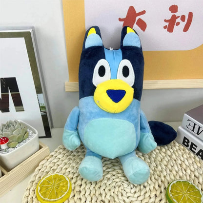 28cm 17cm Bluey Family Plush Toys Cute Simulation Pet Dog Patrol Bingo Sister Kawai Plush Children's Toy Doll Birthday Gift Toy - petguardiansupplies