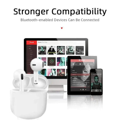 Pro4 TWS Bluetooth Earphone 9D Stereo Wireless Headphone In-Ear HiFi Earbud HandsFree Headset With Microphone For Xiaomi iPhone - petguardiansupplies