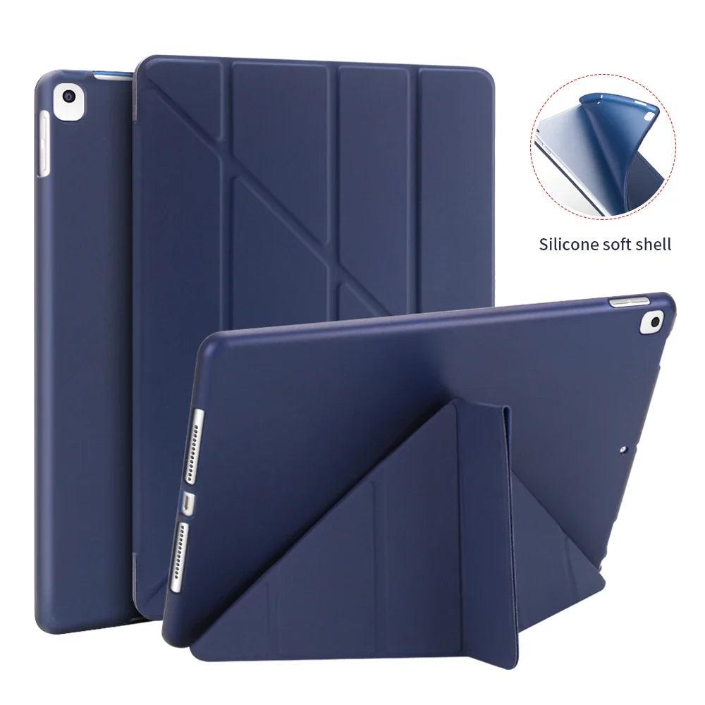 For iPad 10th 2022 Case 10.2 8th 9th 7th 2018 6th Generation Leather Case For iPad 2 3 4 Air 3 10.9 2 1 Mini 4 5 6 Silicon Cover - petguardiansupplies