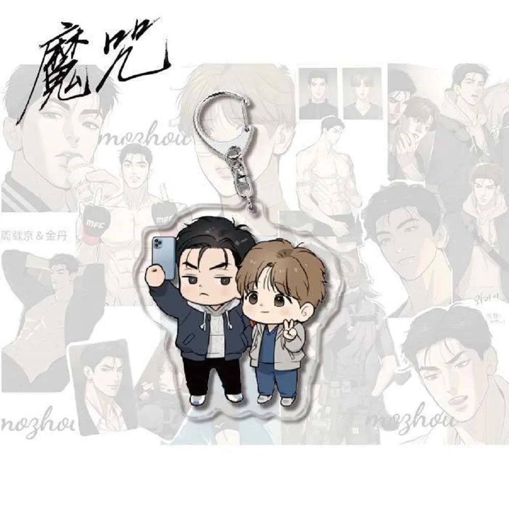 Hot Anime KeyChain Jinx Acrylic Stand Key Chain Joo Jaekyung Kim Dancar Key Chain Bags Girls Gift Sleutelhanger 8CM - petguardiansupplies