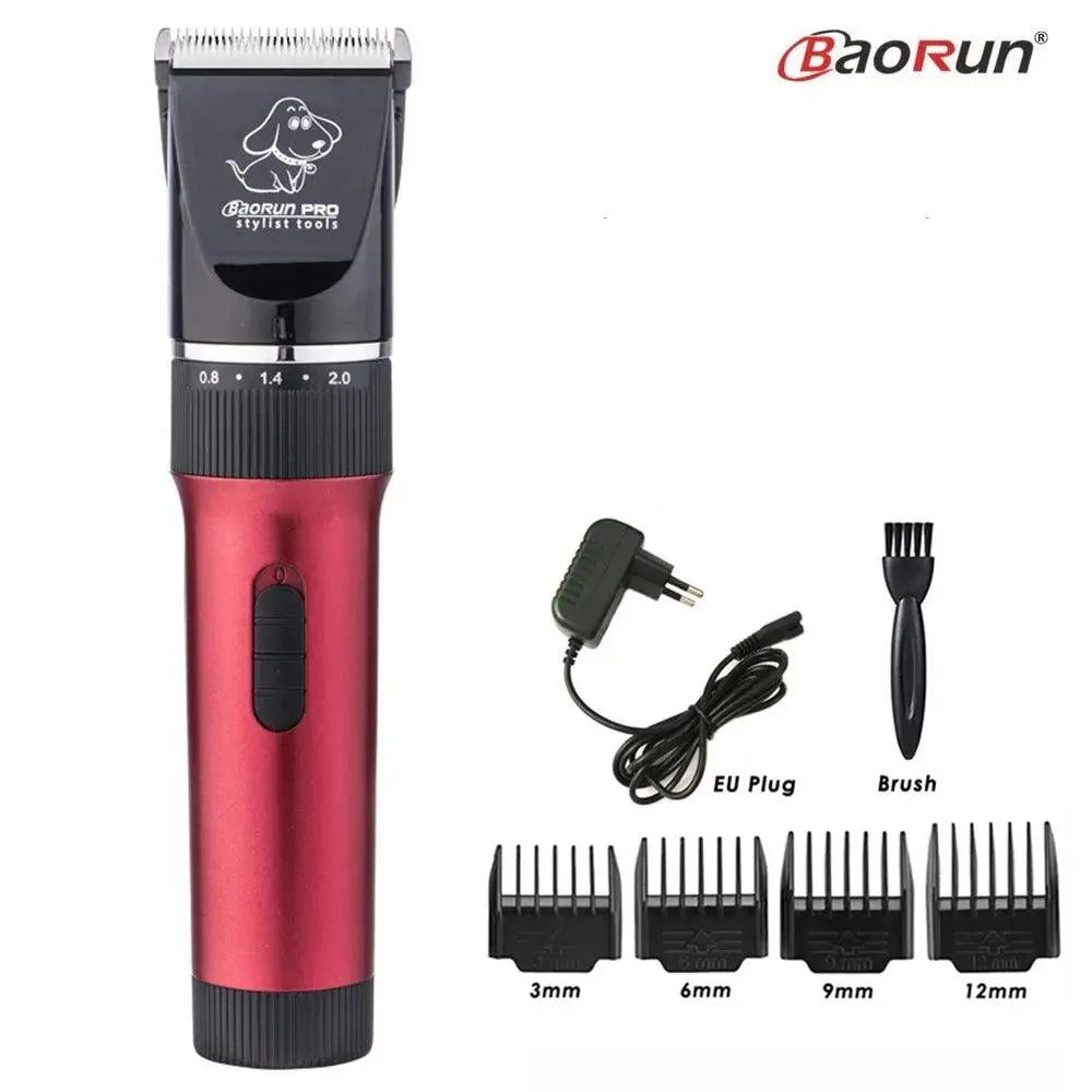 BaoRun P6 Professional Dog Hair Trimmer Rechargeable Pet Cat Grooming Clipper Shaver Low-noise Electric Cutters Haircut Machine - petguardiansupplies