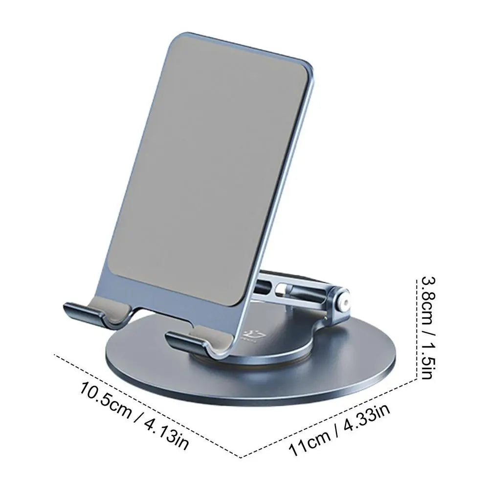 Desk Phone Holder Aluminum Alloy Foldable Mobile Phone Desktop Holder Anti Slip Phone Holder Cradle Dock Thick Case Stand For - petguardiansupplies