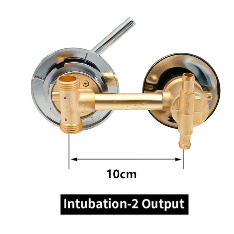 2/3/4/5 Ways Water Outlet Screw Thread Center Distance 10cm 12.5cm Mixing Valve Brass Bathroom Shower Mixer Faucet Tap Cabin - petguardiansupplies