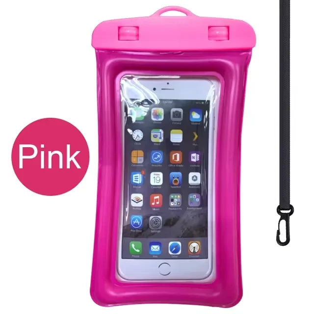 Floating Airbag Waterproof Swimming Bag Phone Case & Strap - petguardiansupplies