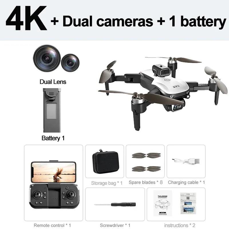 S2S Outdoor Drone 8K HD Dual Camera Brushless Motor Obstacle Avoidance Dron RC Helicopter Foldable Quadcopter Toy For Xiaomi - petguardiansupplies