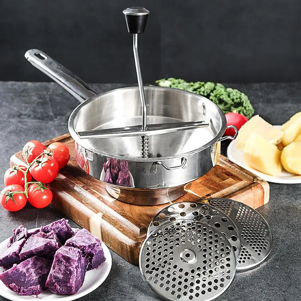 Stainless Steel Potato Masher Manual Potato Ricer Handheld Presser Fruit Juicer Lemon Squeezer Kitchen Tools - petguardiansupplies