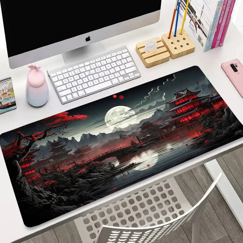 Starry Sky Moon Mouse Pad Large Computer Office Game Table Mats XXL Rubber Anti-slip Gaming Keyboard Mousepads Long Desk Pads - petguardiansupplies