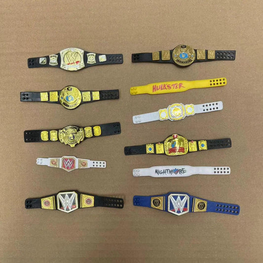 1pcs Decoration DIY TNT WWE AEW Wrestler Doll Action Figure Accessory World Championship Part Gold Belt for 6'' 7'' Doll - petguardiansupplies