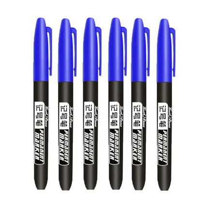 Permanent Marker Pen Drawing Markers Black Blue Red Waterproof Ink Sketch Pens Stationery Art School Supplies For Glass Metal - petguardiansupplies