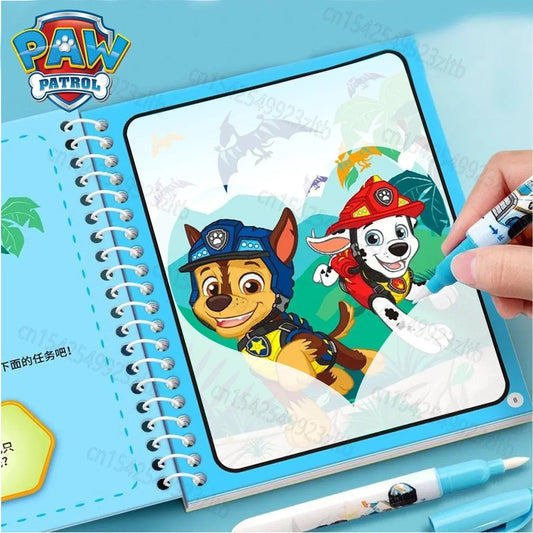 Original Paw Patrol Toys Graffiti Water Painting Drawing Magic Book Marshall Skye Chase Kids Toy Boys Girls Christmas Gift - petguardiansupplies