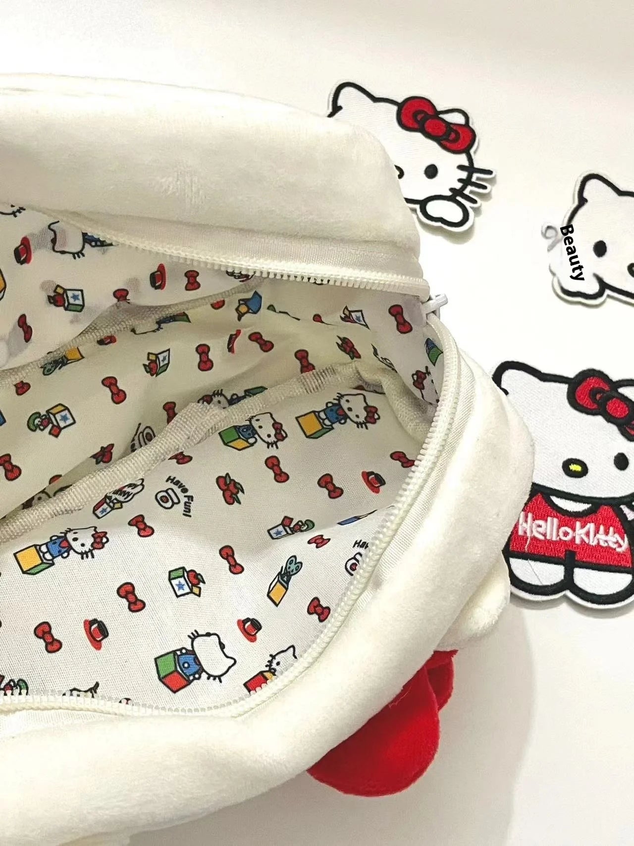 Hot Sale Sanrio Kitty Pen Case Ins Japanese Cartoon Stationery Female Student Large Capacity Pencil Case High Beauty Makeup Bag - petguardiansupplies