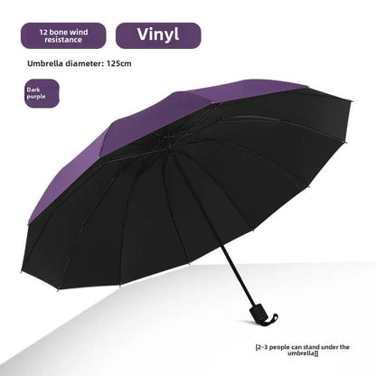 Large Foldable Umbrella Sunshade For Women Durable Umbrella Rain Sun Protection Advertising - petguardiansupplies