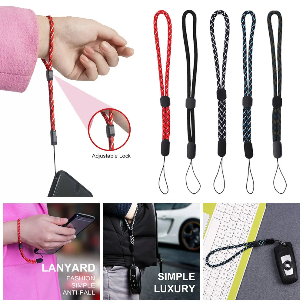 2x Adjustable Wrist Strap Hand Lanyard Phone Camera USB Flash Drives Key Lanyard - petguardiansupplies