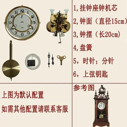 Vintage Mechanical Clock Accessories Retro Mechanical Wall Clock Swing Clock DIY Hand-assembled Clock Repair Parts - petguardiansupplies