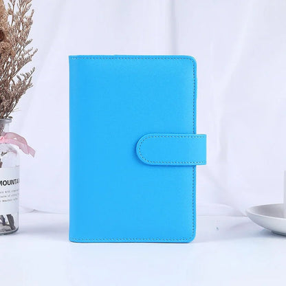 A5 A6  Macaroon Sercies 18Colors Binder PU Clip-on Notebook Leather Loose Leaf DIY Notebook Only Cover Stationery - petguardiansupplies