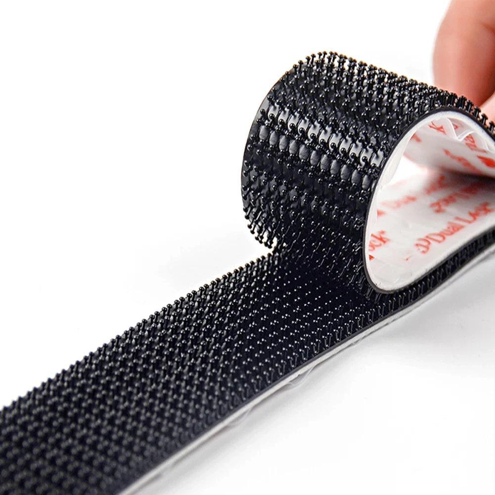 Black Adhesive Tape Sewing Sided Adhesive Fastener Mushroom Adhesive Fabric Double Fastener Tape Dual Lock Dual-Side - petguardiansupplies