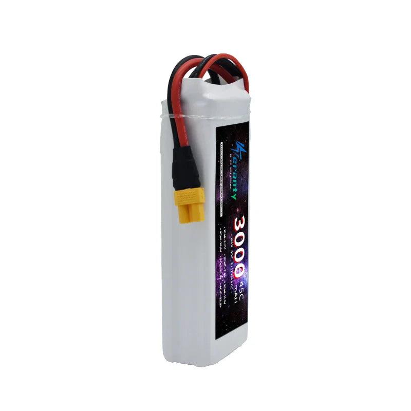 2/4PCS 3S 3000mAh Lipo Battery 11.1V 45C with XT60 Plug for RC Airplane Quadcopter Helicopter Drone FPV Model Racing Car Battery - petguardiansupplies